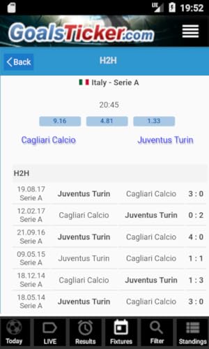 Livescore GoalsTicker