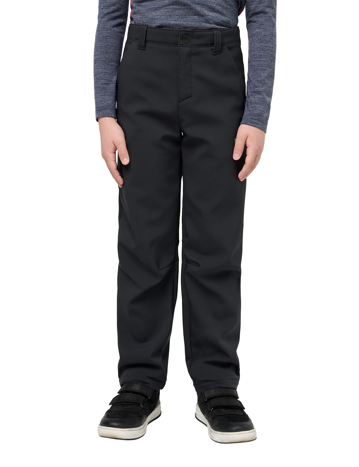 Jack Wolfskin FOURWINDS Pants K, Unisex Children Hiking Pants, Granite Black,