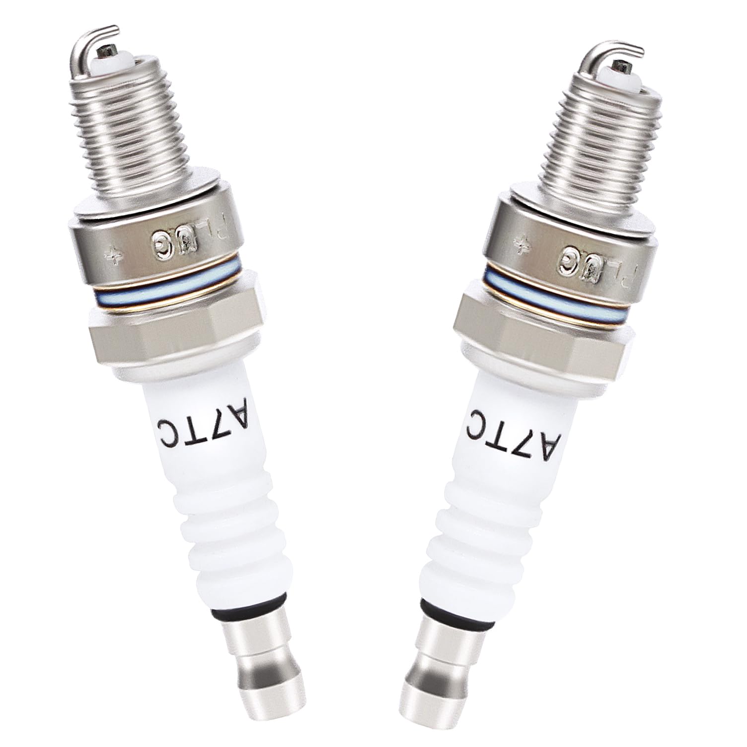 A7TC Spark Plug Fit for GY6 50 cc 70cc 90 cc 110cc 125 cc 150cc ATVs Dirt Bikes Go Karts Scooters Quad 4 Wheeler Pit Bike Dune Buggy Sandrail Moped Roketa Taotao Etc .(2 pcs)