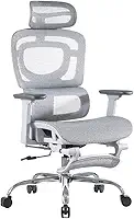 Cadeira De Escritório Ergonômica Mônaco Wt07 Luvinco Malha Respirável Com Suporte Lombar Adaptável Apoio Para Pés Retrátil Encosto Ajustável Seis Posições Suporta 200kg