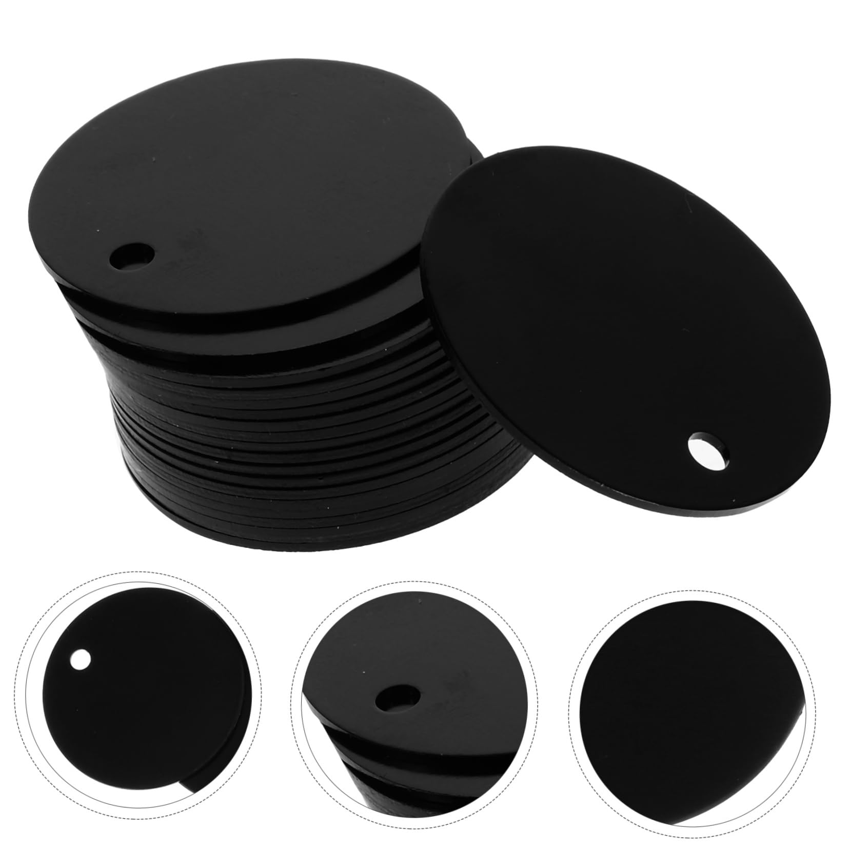 TEHAUX 80 Stk Leeres Etikett Blanko-erkennungsmarken Für Haustiere Stanzrohlinge Aus Metall Metallrohlinge Zum Stanzen Haustiermarken Für Hunde Edelstahlrohlinge Armband Metallisches Wort