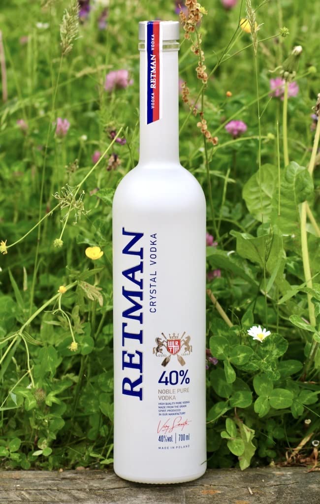 Torunska Retman Crystal Vodka, Premium-Wodka aus Polen, 0,7 L, 40 Prozent Vol.