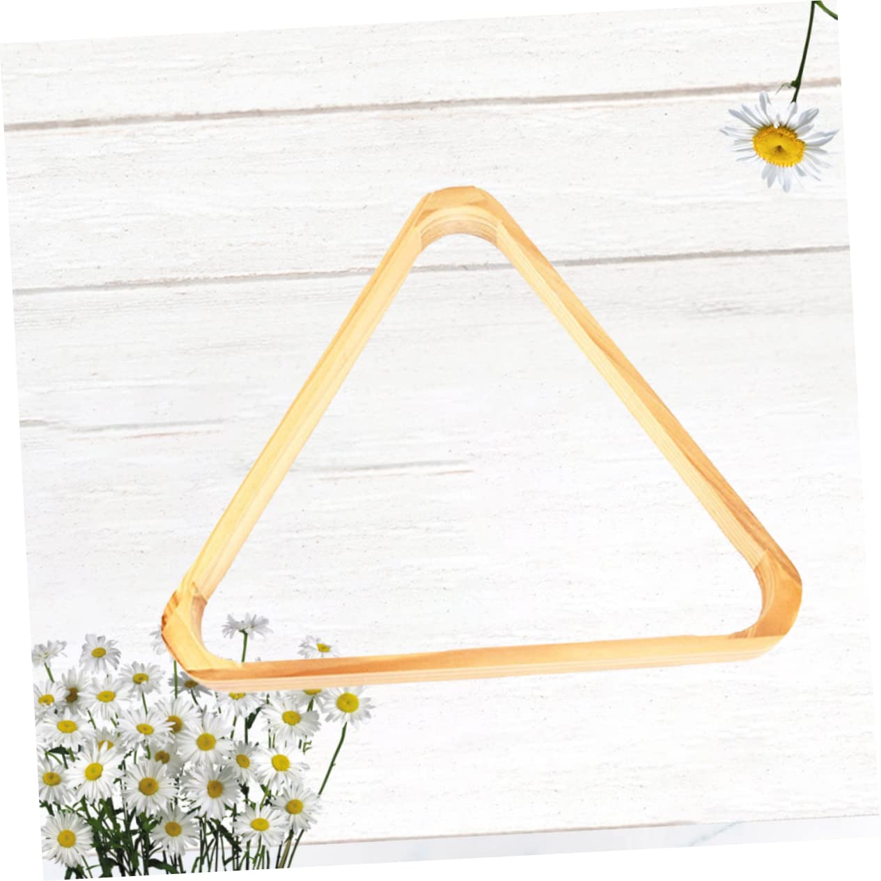 VICASKY Solid Color Wooden Triangle Snooker Tripod Rack for Billiards Balls Durable Pool Table Accessory for Standard Balls Lightweight Design