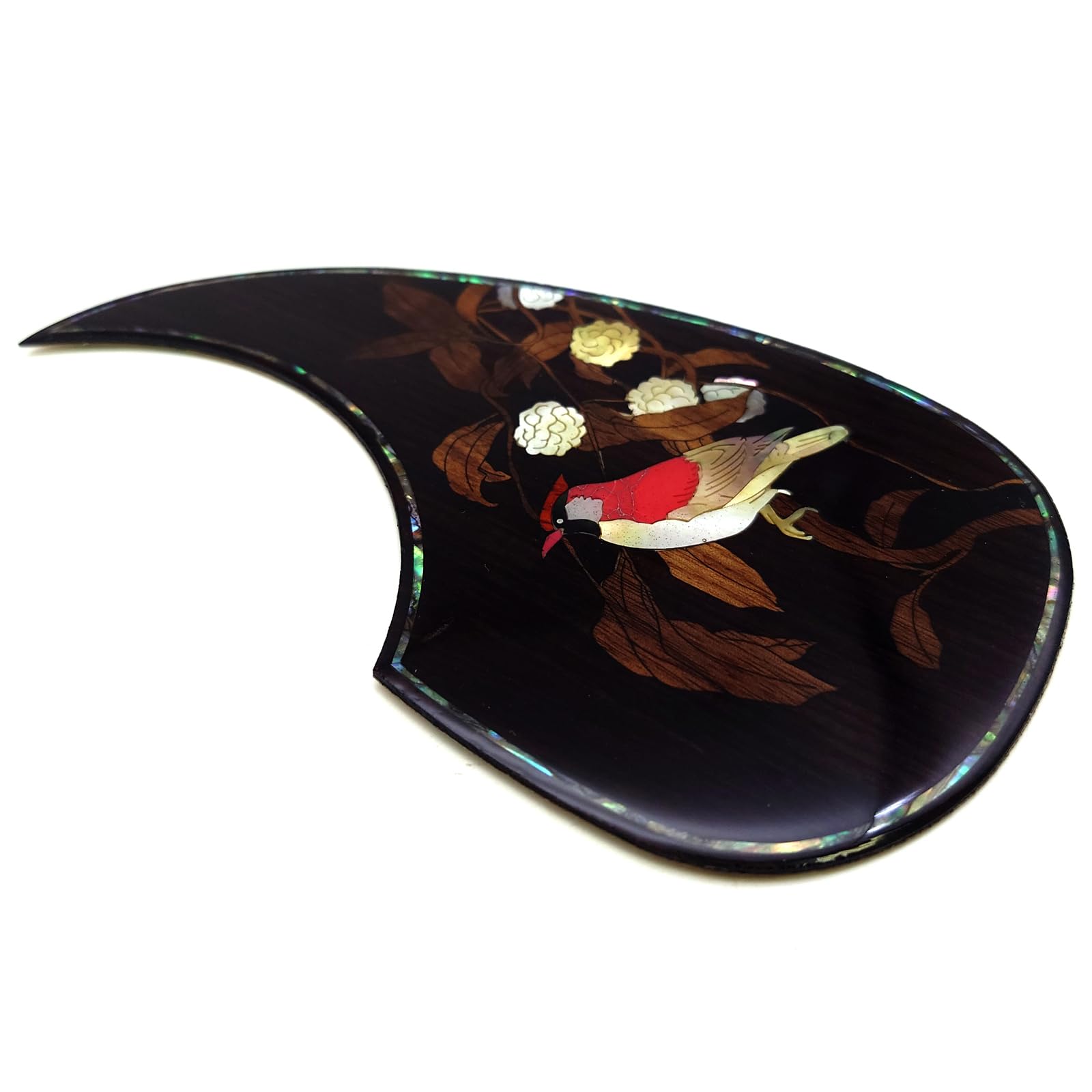 Guitar Pick Guard, Battipenna in abalone in palissandro autoadesivo for Chitarre acustiche folk D-45 Taylor(31)