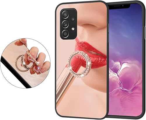 Miniatura 5 de Funda para teléfono Samsung A52, funda Samsung A52 para niñas y mujeres, espejo de lujo, elegante, delgada, a prueba de golpes, protección contra