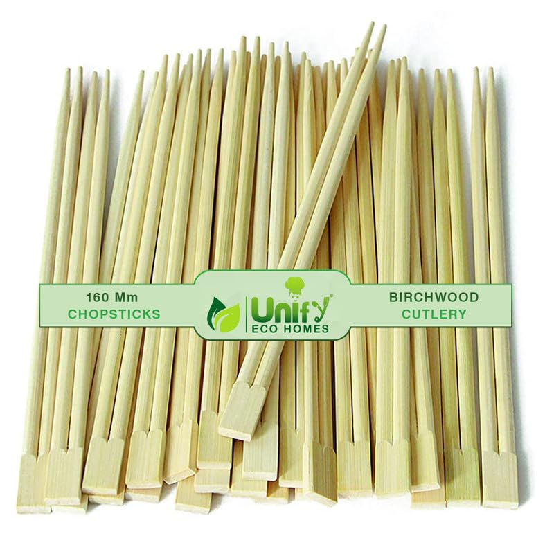 UNIFY EcoHomes 8 inch, 100 Pairs Natural Bamboo Chopsticks for Sushi, Noodles, Fried Rice, Asian Dishes | 19 cm Long | Eco-Friendly, Biodegradable | Disposable Utensils (B0D1YFVGLZ) Amazon Price History, Amazon Price Tracker