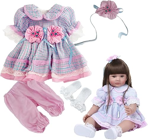 Conjunto de 4 piezas de ropa para muñecas Reborn de 22 a 24 pulgadas, accesorios de vestir para muñecas Reborn de 22 a 24 pulgadas