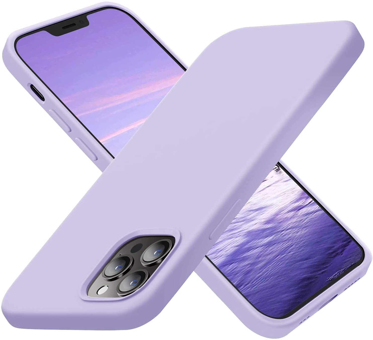TEEKAOO Silicone Back Cover Case Compatible with iPhone 12 Pro Max (Purple) (B09HNYKY9Y) Amazon Price History, Amazon Price Tracker