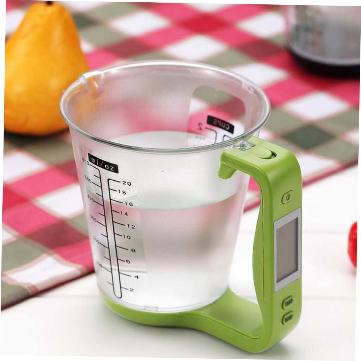 Tasse à Mesurer Numérique la Cuisine 1000 g/1 G, Écran LCD, Pc ABS Vert