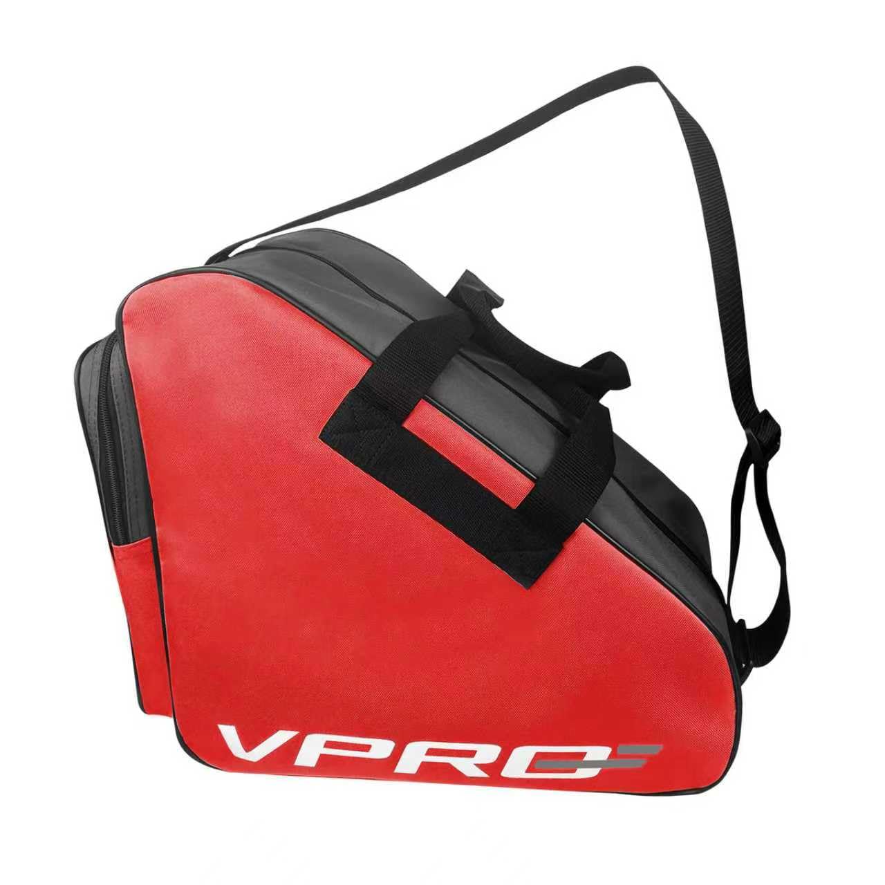 VPRE Ice Hockey Skate Bag - Portable Sports Equipment Carrier with Shoulder Straps (Red)