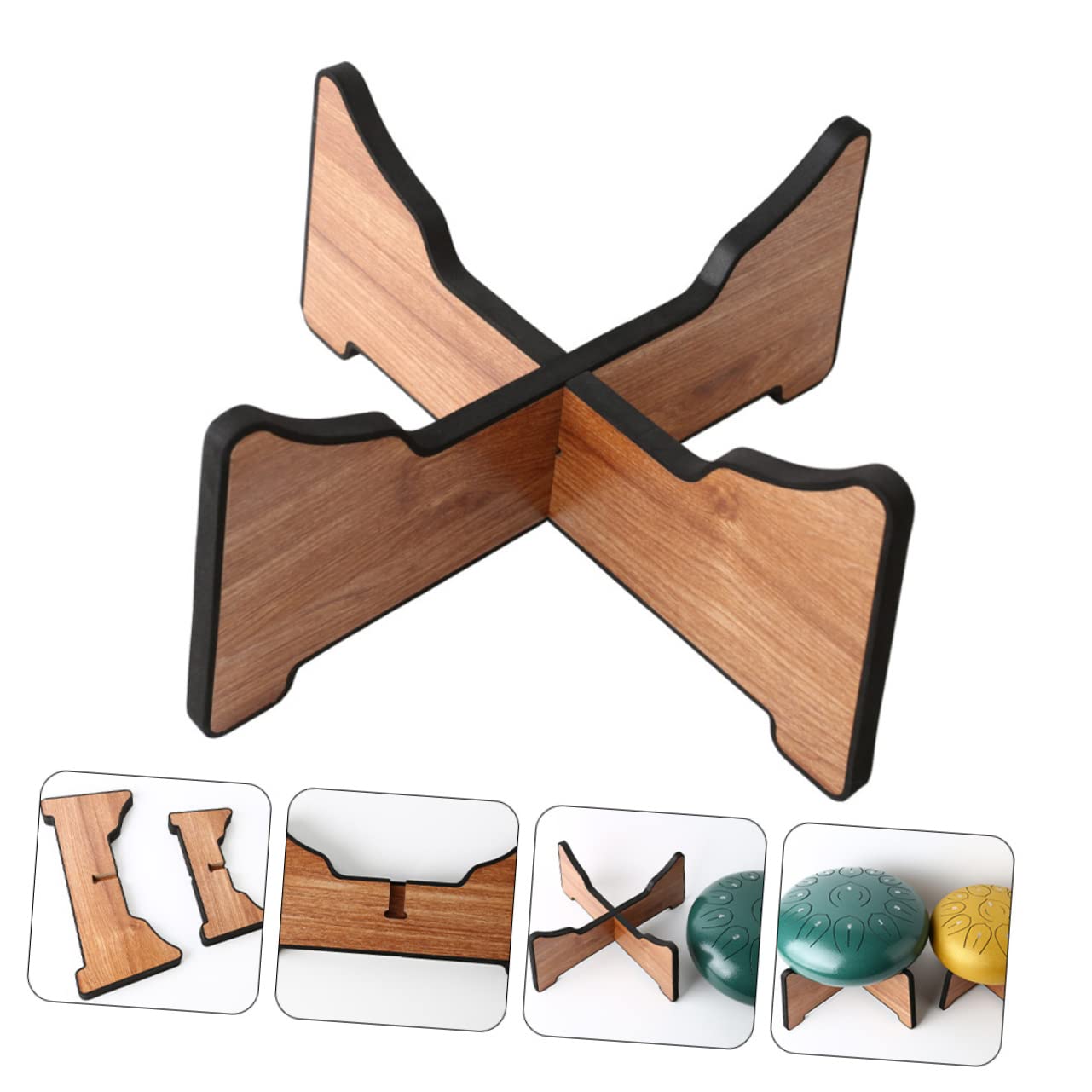 Abnehmbarer und Faltbarer Zungentrommelständer aus Kunststoff für Steel Tongue Drum mit Rutschfestem Design und Tragbarer Funktion für Musiker und Amateure