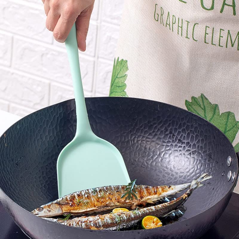 Juego de utensilios de cocina antiadherentes de 5 piezas con cuchara, espátula y cucharón para cocinar y hornear