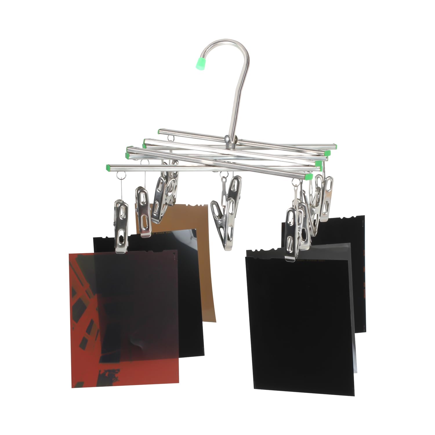 Cintre de séchage de Films pour Chambre Noire Pliable avec Pinces pour Films 35 mm, 120, 4x5