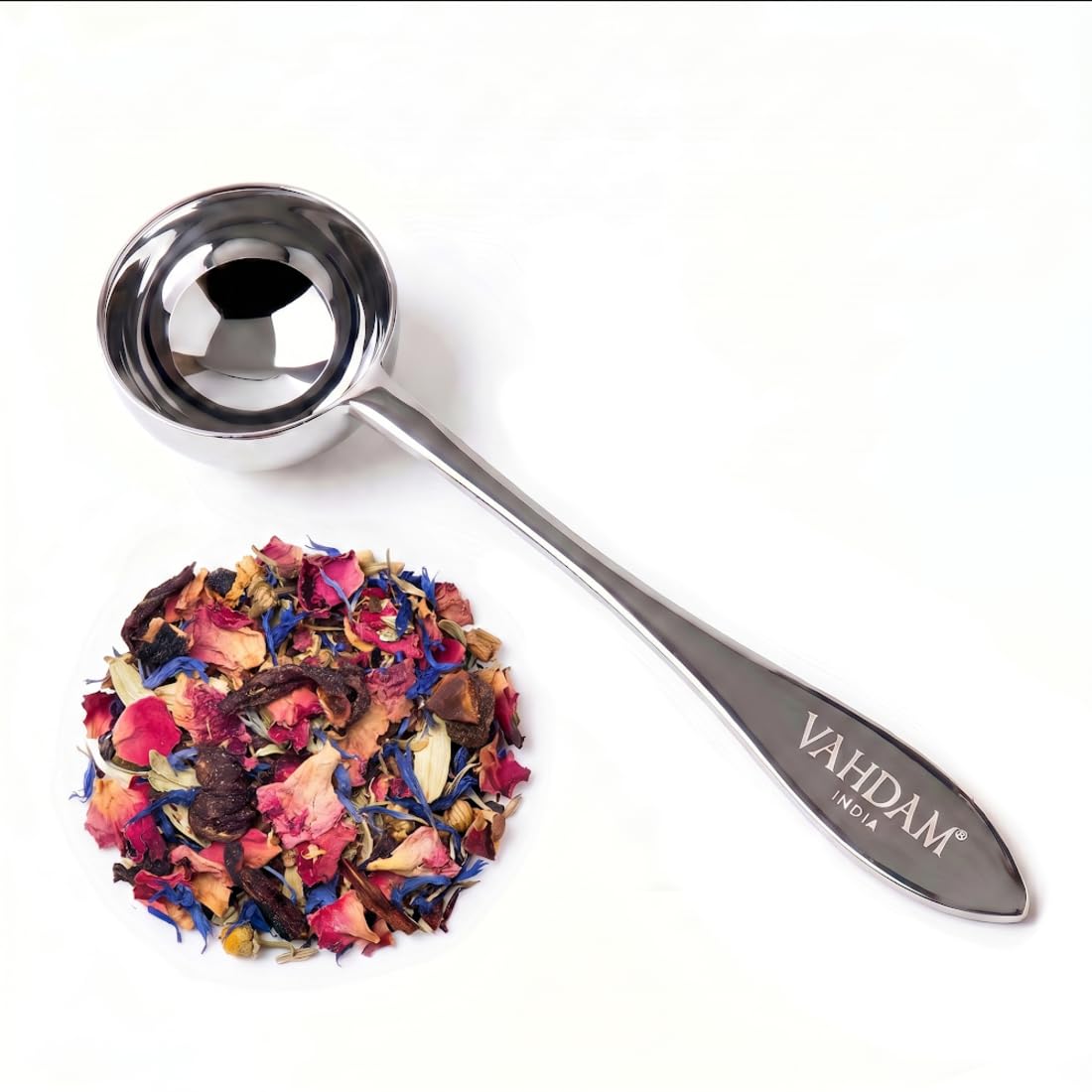VAHDAM, Cuchara de té Perfect Serve | Cucharas de té de acero inoxidable | Cuchara mini de medición perfecta para preparar