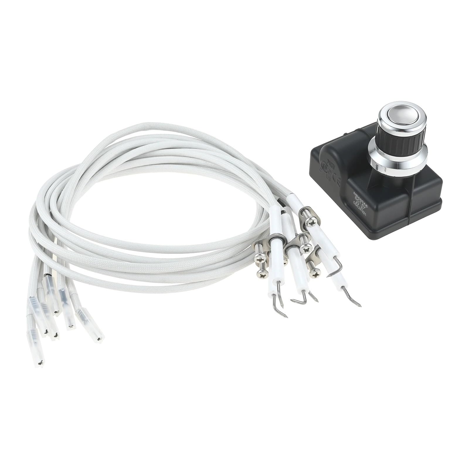 Encendedor de botón batería AA 6 salidas con interruptor tapa cables parrilla piezas módulos encendido