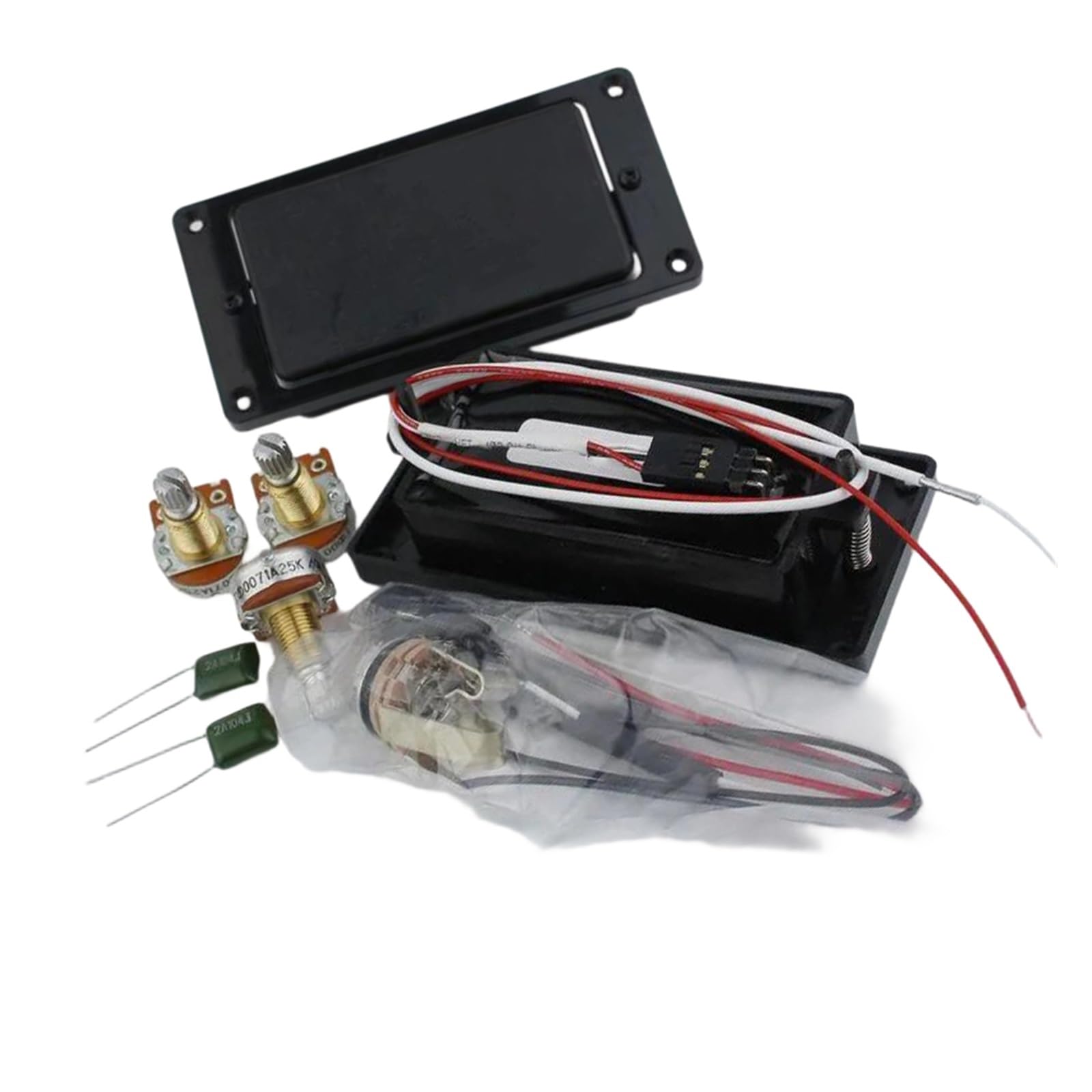 Aktives Humbucker Tonabnehmer Set Für Gitarre Mit Geschlossener Rückseite