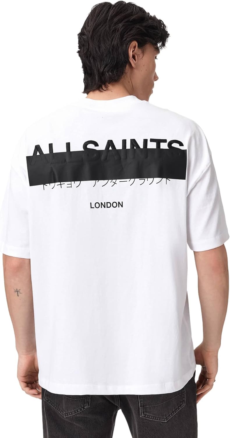 Allsaints Mens Redact Short Sleeve Crew Neck Shirt - Image 4