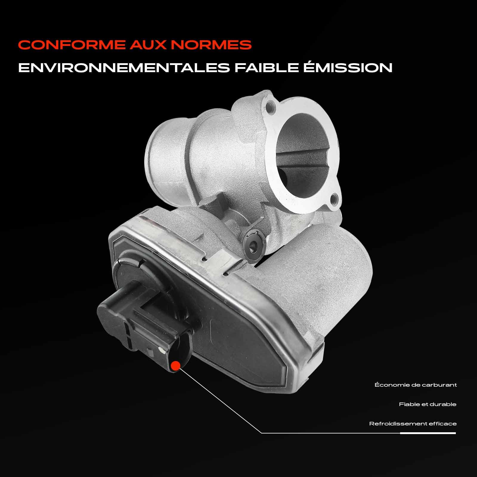 Frankberg Vanne EGR de recirculation des gaz d'échappement 1477144 | Compatible avec: Mondeo III Berline B4Y, Mondeo III B5Y, X-Type Break X400, Tournoi Mondeo III BWY, X-Type X400