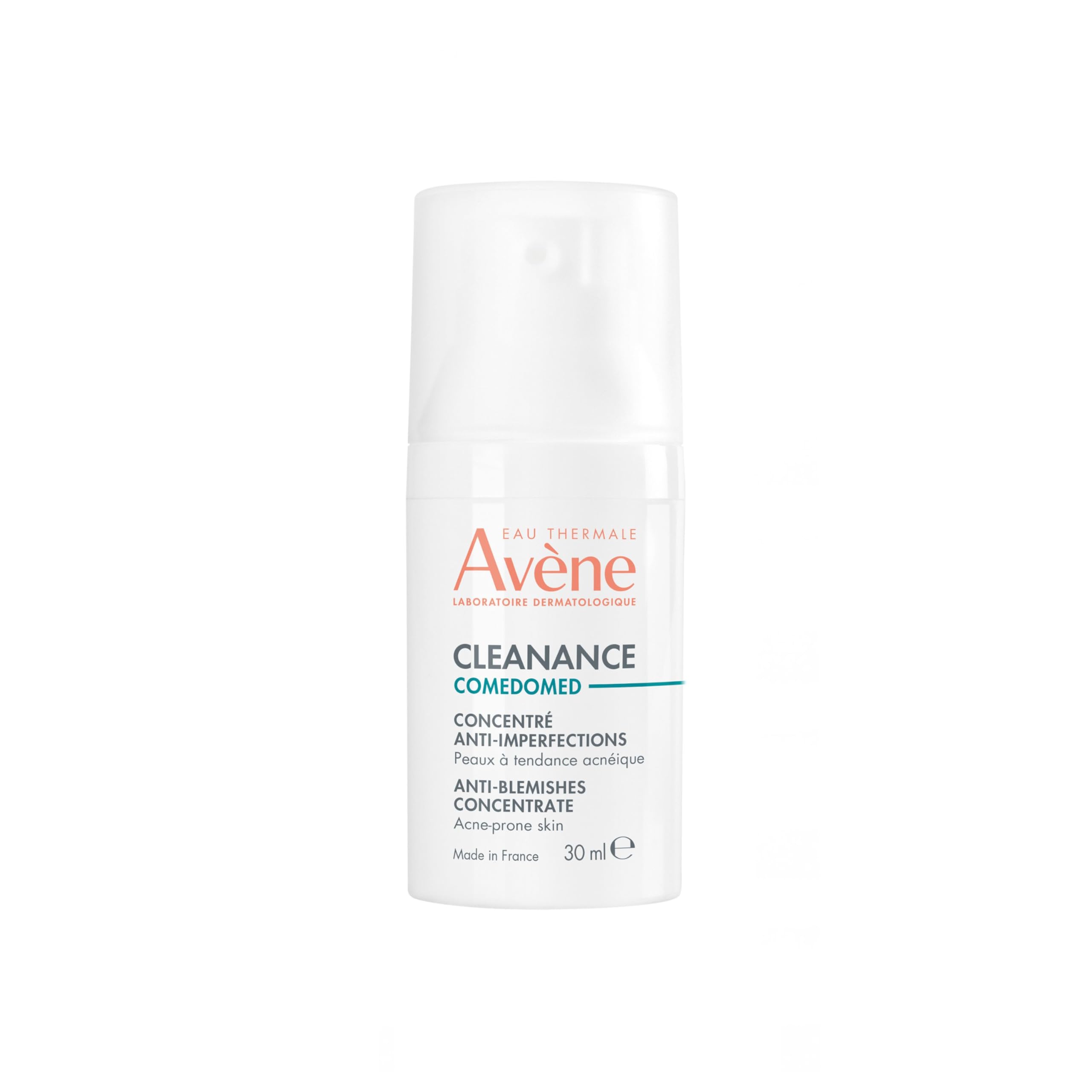 EAU THERMALE AVENE Avène Cleanance Concentrate Blemish Control Serum, clarifying water gel, fragrance and silicone free, For acne prone skin, airless pump, 1 fl. oz., 1 Fl Oz (Pack of 1)
