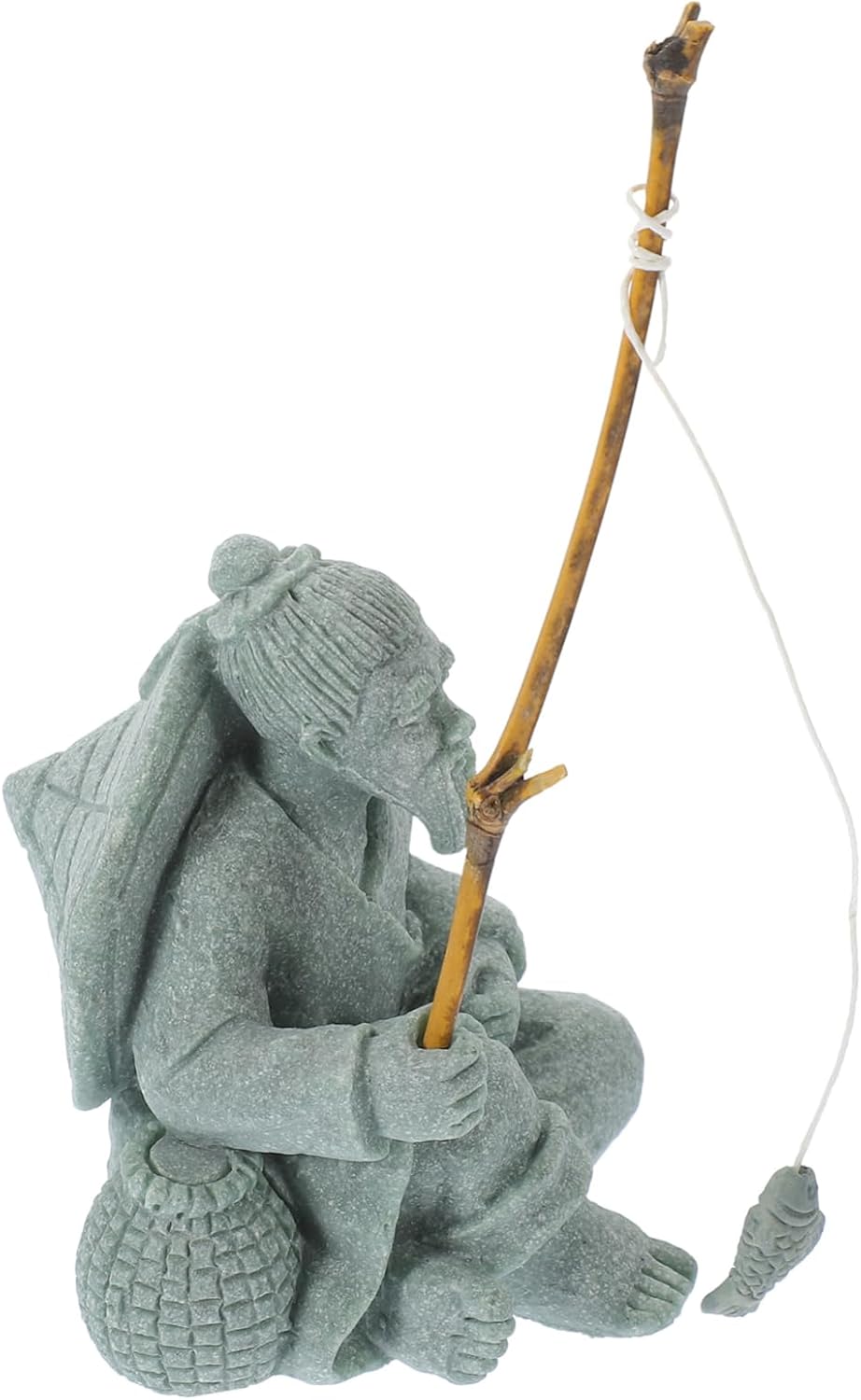 PRETYZOOM 5pcs Fishing Statue for Fish Tank Decor Miniature -Landscape Craft and Commercial Decoration and Easy to Clean Design