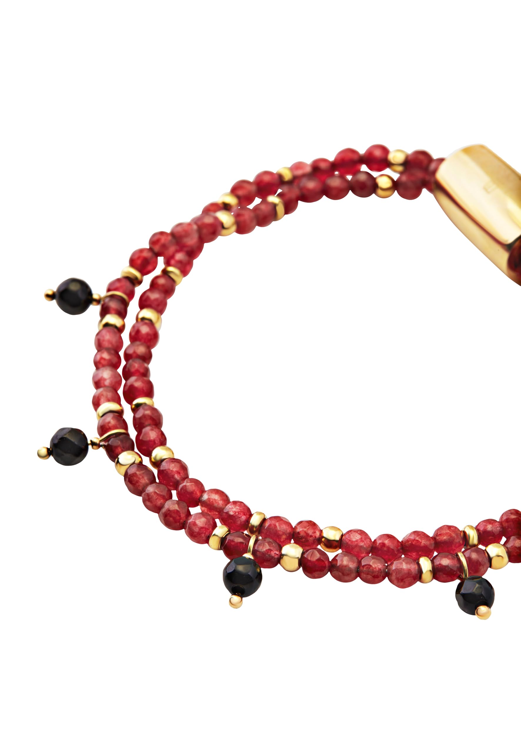 Breil, Collezione Magnetica System, Bracciale Donna a Due Catene con Pietre Naturali, Chiusura con Magnete, Compatibile con Tutti gli Elementi Magnetica System, Idea Regalo Donna