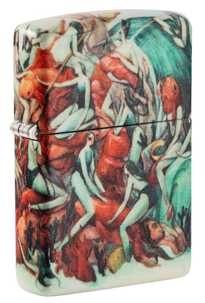 Zippo - Briquet Tempête Motif Marija Tiurina, 540°, Impression Color Image, Rechargeable, Réutilisable, Coupe-vent, Coffret Cadeau, Fabriqué Aux États-Unis