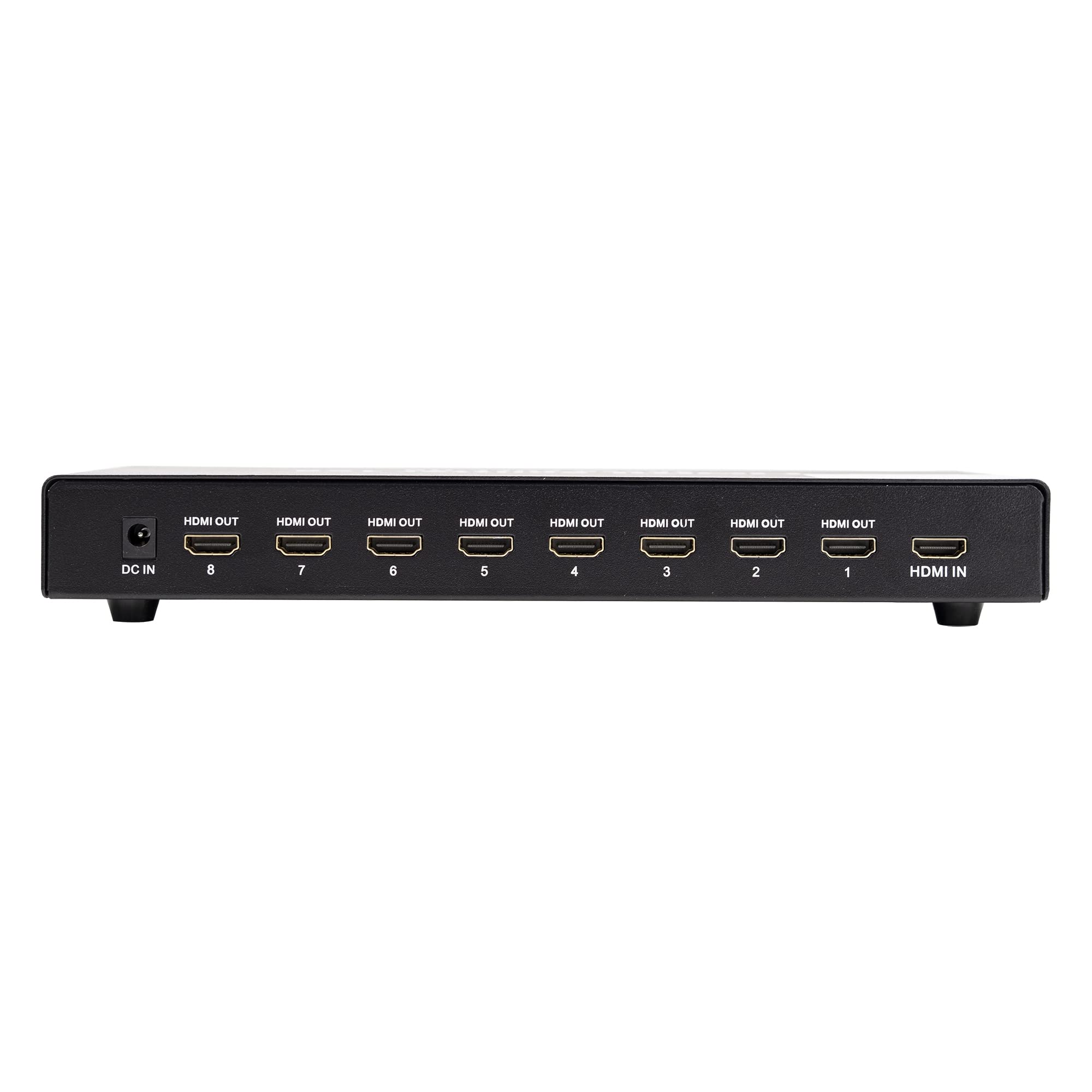 Divisor HDMI, HDMI Splitter 1.4 Premium 4Kx2K, 1x8 8 Puertos HDMI 1080P HDCP 1.3, 3D 4K Blue-Ray