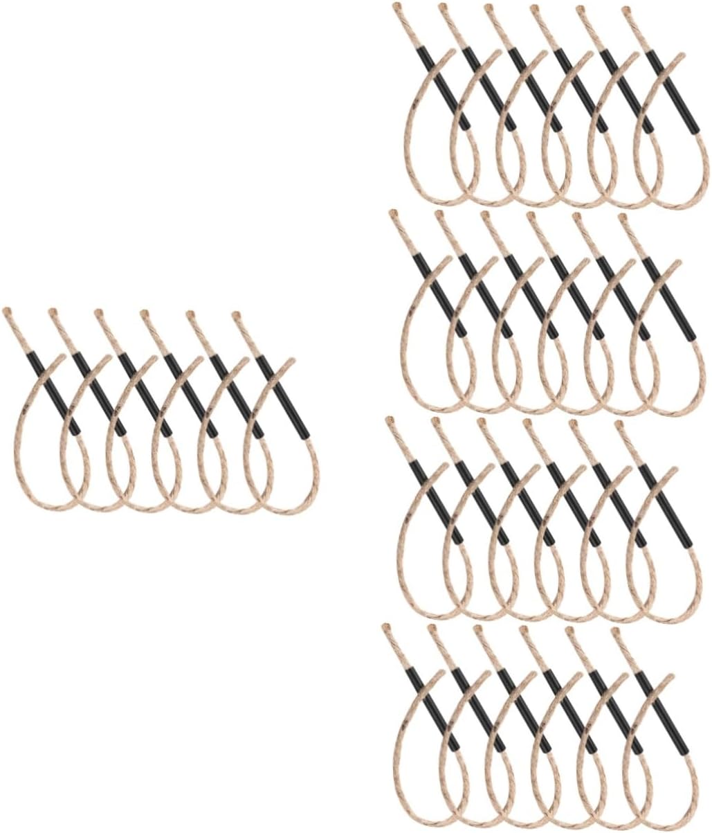 DOITOOL 30sets Lightweight Fire Starting Ropes for Camping and Portable Fire Starter Tool for Outdoor Cooking and Survival Situations