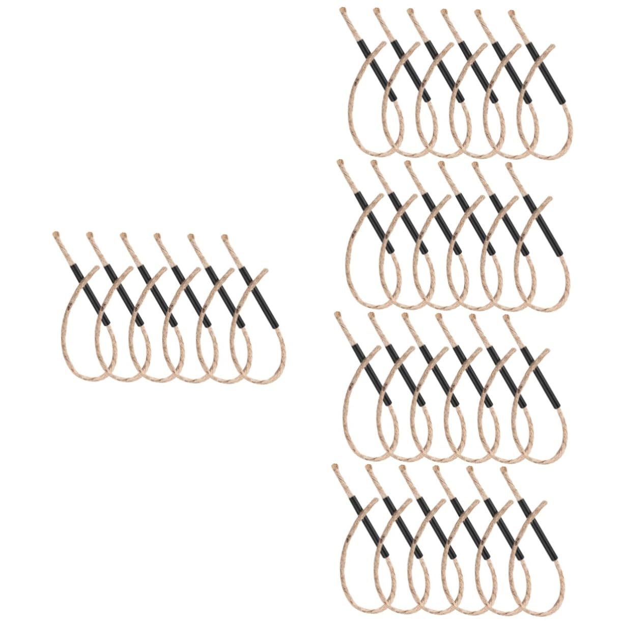 DOITOOL 30 Sets Camping Ropes Portable Fat Rope Fire Starter for Fire Ignition