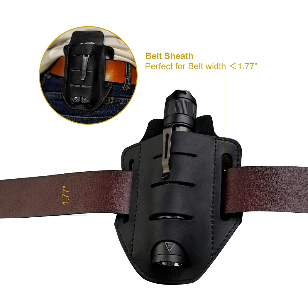 VIPERADE PJ9 Multitool Sheath, Flashlight Holster for Belt, EDC Pocket