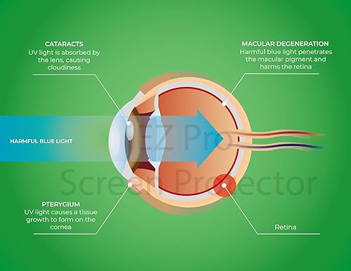 Miniatura 2 de Protector de pantalla antiluz azul y antirreflejos de alta calidad (paquete de 3) para monitor de escritorio de pantalla ancha de 20 pulgadas.
