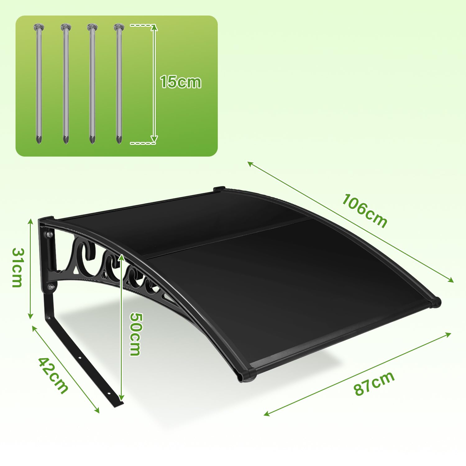 Garage pour robot tondeuse, en plastique polypropylène, abri de pluie protégé contre les UV pour robot tondeuse, protection contre les intempéries, 106 x 87 x 50 cm, noir