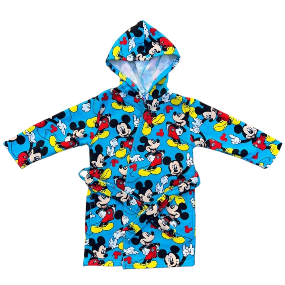 Accappatoio bambino Spiderman Marvel in microfibra 100% Poliestere con cappuccio e tasche asciugatura rapida ideale per bagno piscina mare