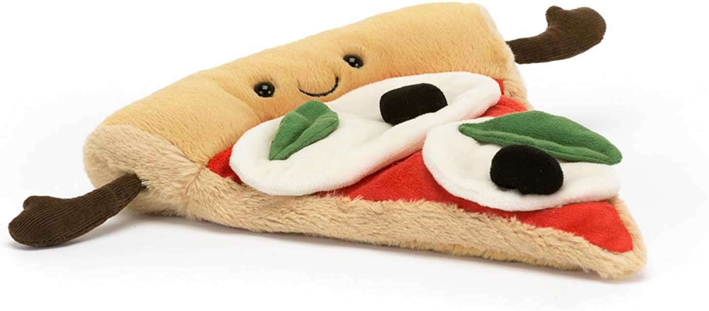 Jellycat Funny Slice Pizza Food Plush, A2SOP