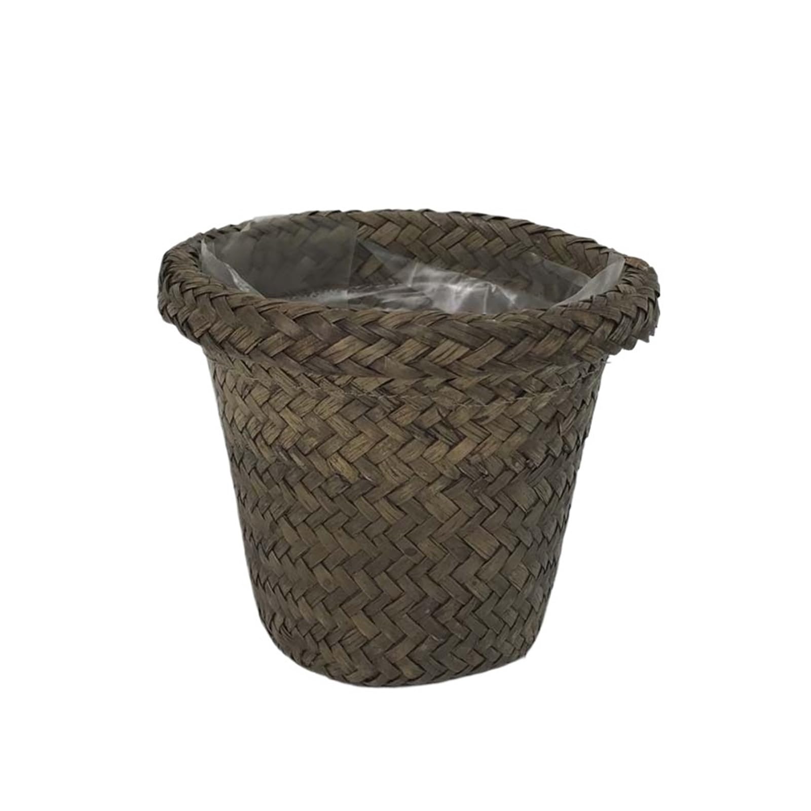LuoAXINN Woven Straw Flower Pot Rattan Woven Succulent Planter Pot Waterproof Home Decor Storage Basket