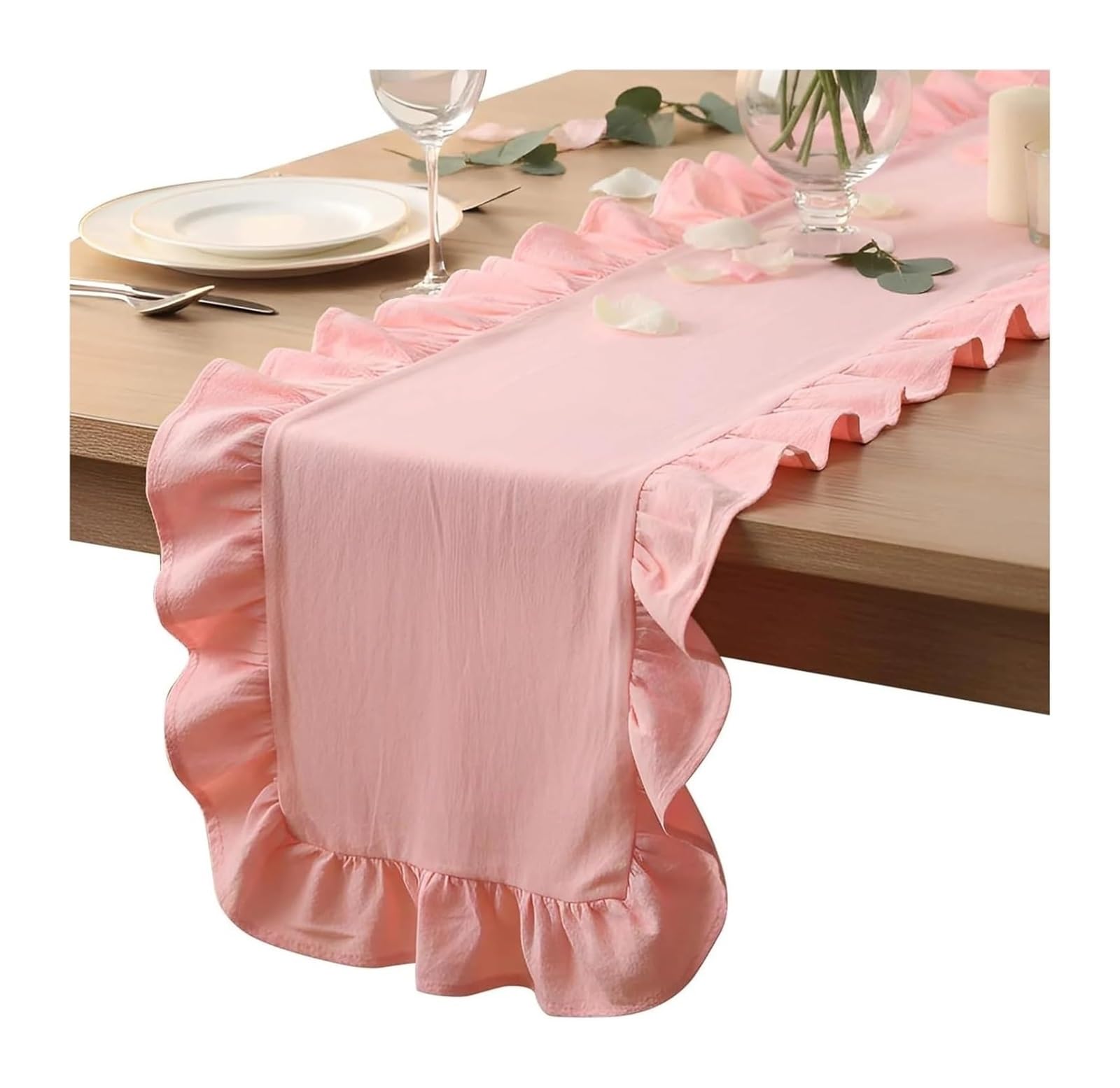Camino de Mesa, Camino de Mesa con Volantes, Mantel Individual, Multicolor, Varios tamaños, Vacaciones, Boda