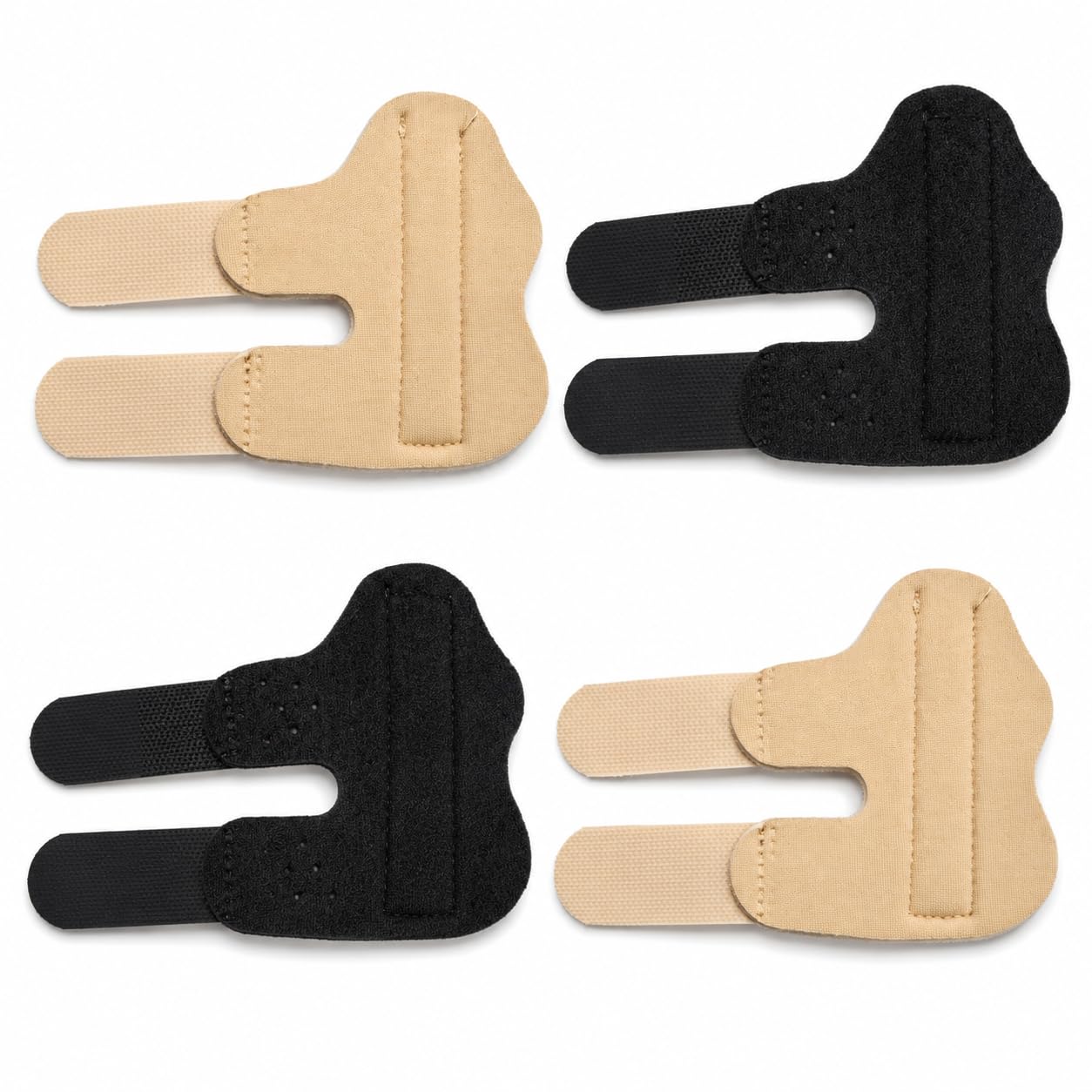 Satmarhz 4 Pcs Finger Splint Set, Adjustable Breathable Hand Support for Pain Relief, Metal Straightener Brace for Trigger, Mallet, Fracture, Index, Middle, Ring and Pinky Fingers-image-27