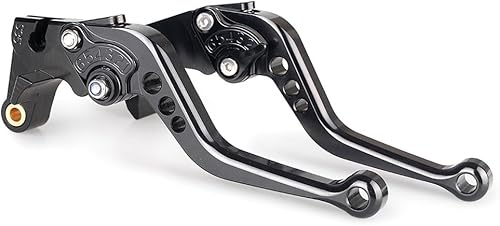 GZYF Juego de palancas de embrague de freno corto para Kawasaki Ninja 650R ER-6F ER-6N  Versys 650 2006-2008, ZX-6 1990-1999, ZX-9R 1998-1999, Z750S