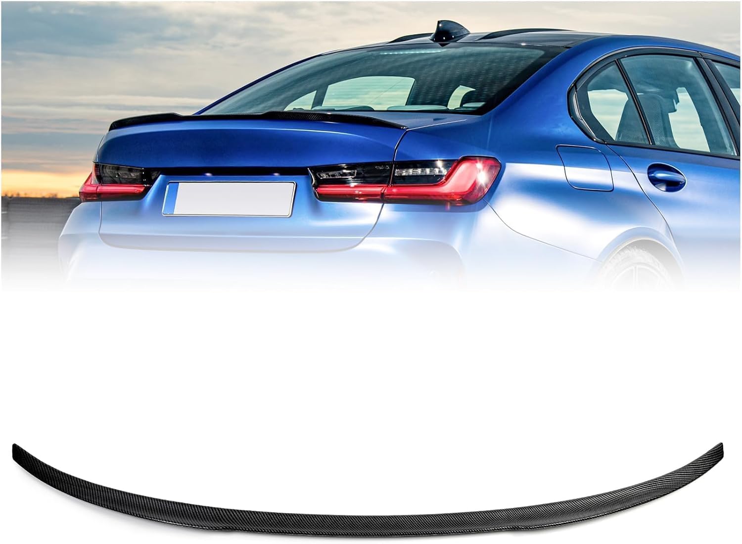 YESENTECH Carbon Fiber Trunk Spoiler M3 Style — G20/G80 3 Series & M3