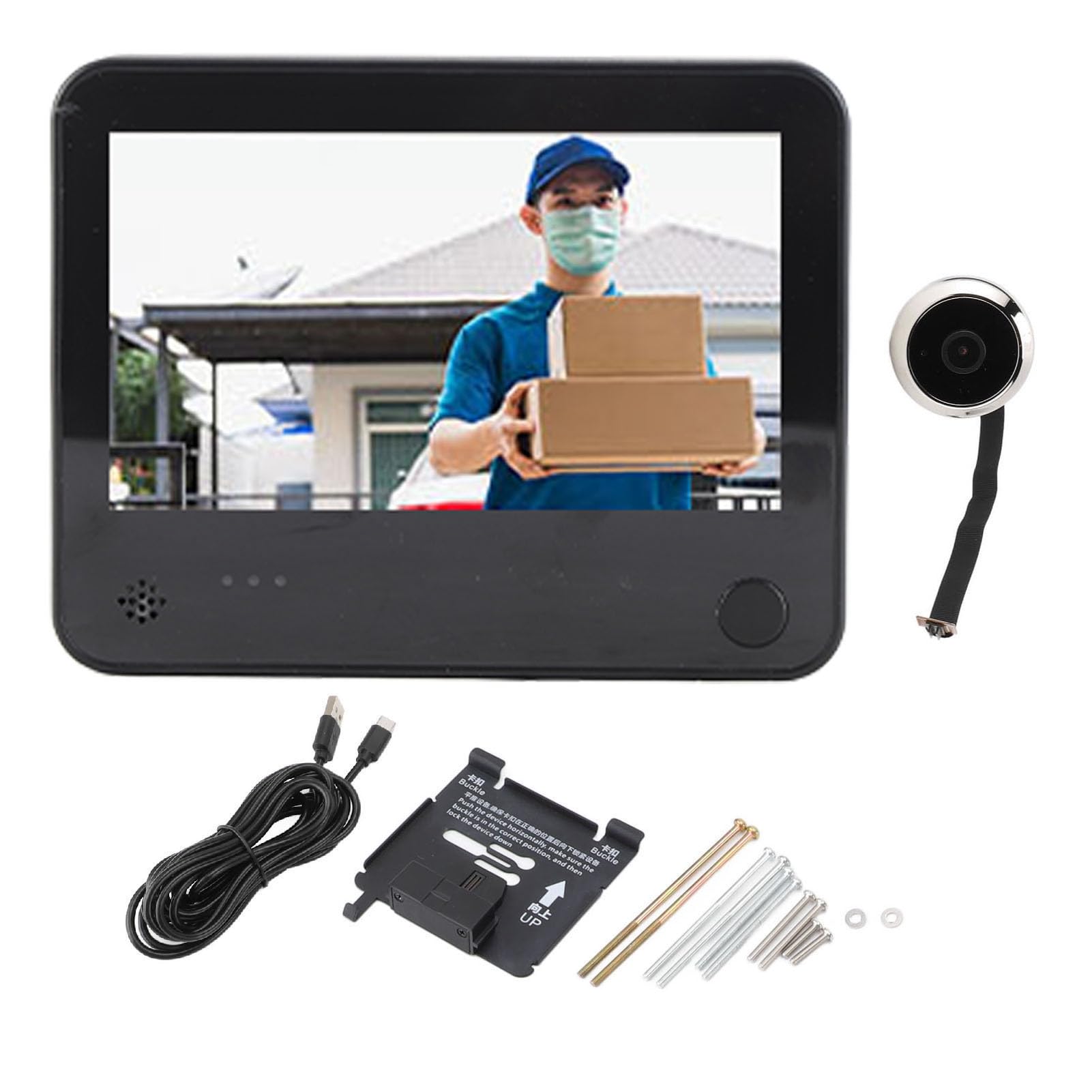 Amazon.co.jp: Zerodis 4.3インチHD IPSディスプレイ ドアスコープ