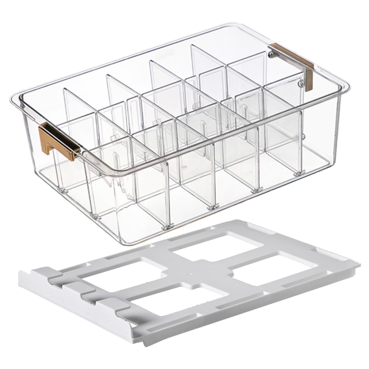 CHILDWEET Caja De Almacenamiento Multiuso Para Ropa Interior y Calcetines Organizador Transparente De Cajón Compartimentos Para Armarios y Organización Casa
