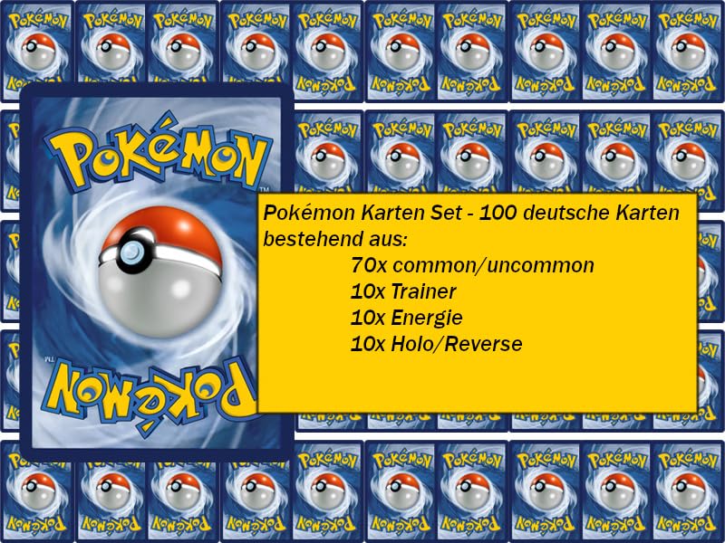 Pokémon Karten Set - 100 deutsche Karten - 1