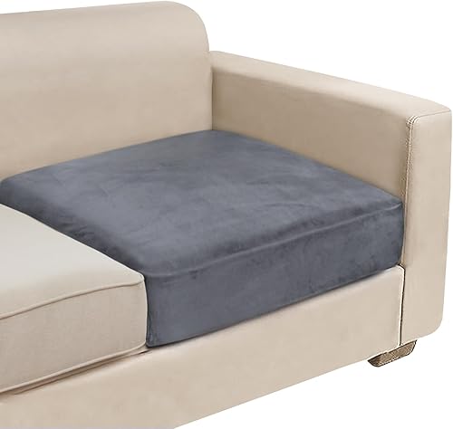 1 funda de cojín para sofá, 1 pieza, de terciopelo, elástica, para asiento o respaldo, fundas individuales suaves para sofá seccional (1 pieza para