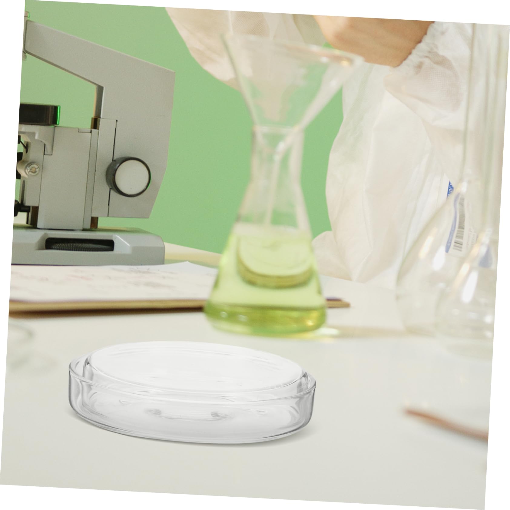 iplusmile 10piezas Placas De Cultivo Transparentes Para Laboratorio Dish Para Cultivo Celular y Experimentos Resistente y Fácil De Limpiar