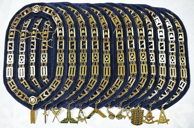 DEURA Masonic Senior Warden Silver Plated Blue Lodge Officer Collar Jewel 2.75