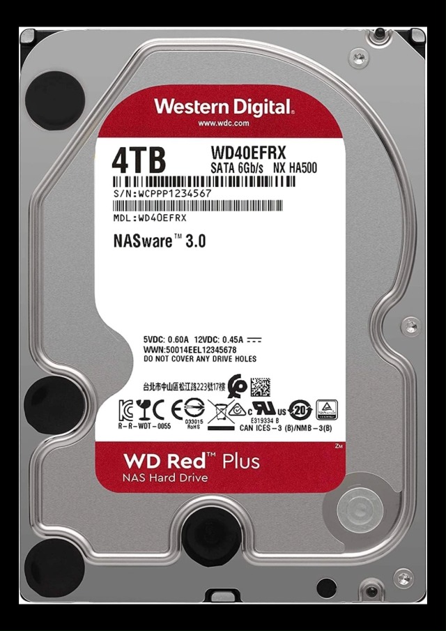 Western Digital WD Red WD40EFRX 4 TB : Amazon.it: Informatica
