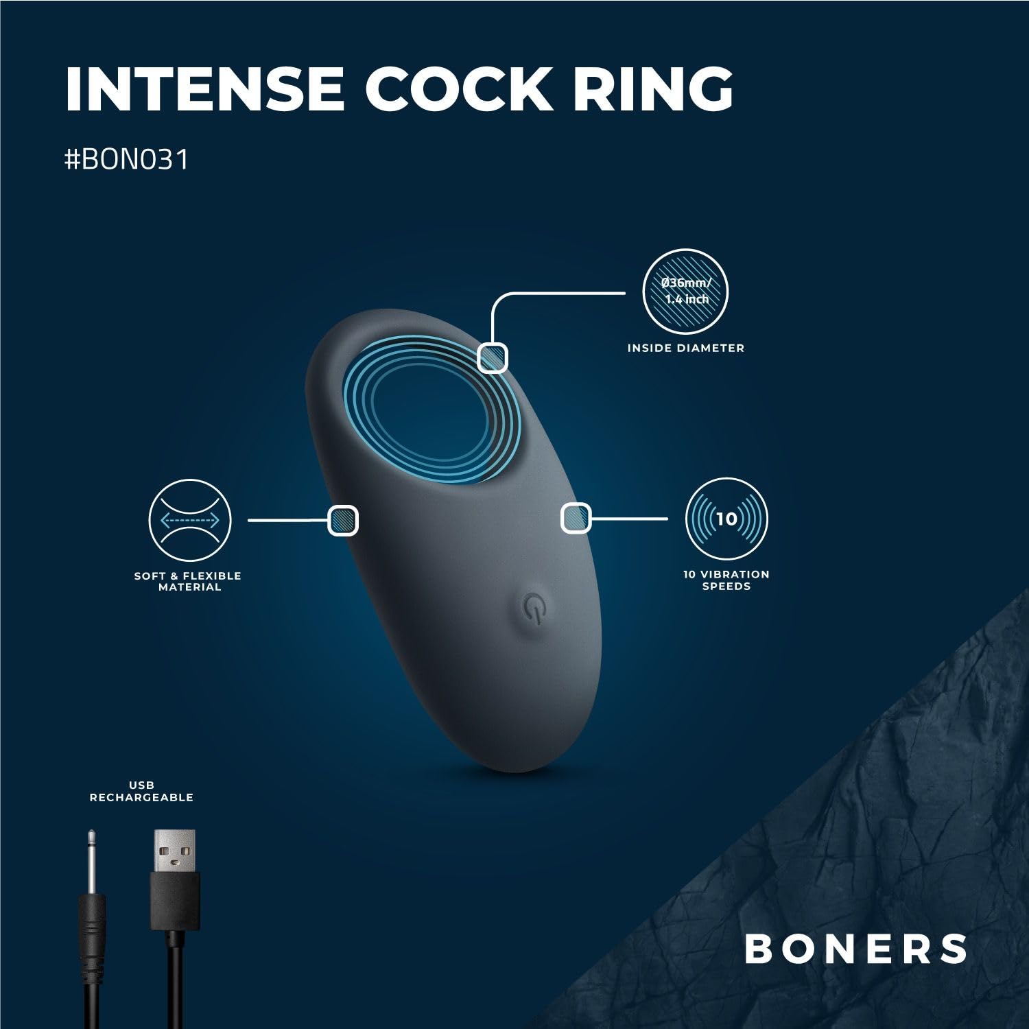 Cock Ring vibrant - Boners