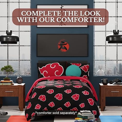 Miniatura 4 de Franco Naruto Akatsuki Anime Bedding Juego de sábanas de microfibra súper suave tamaño Queen producto oficial de Naruto