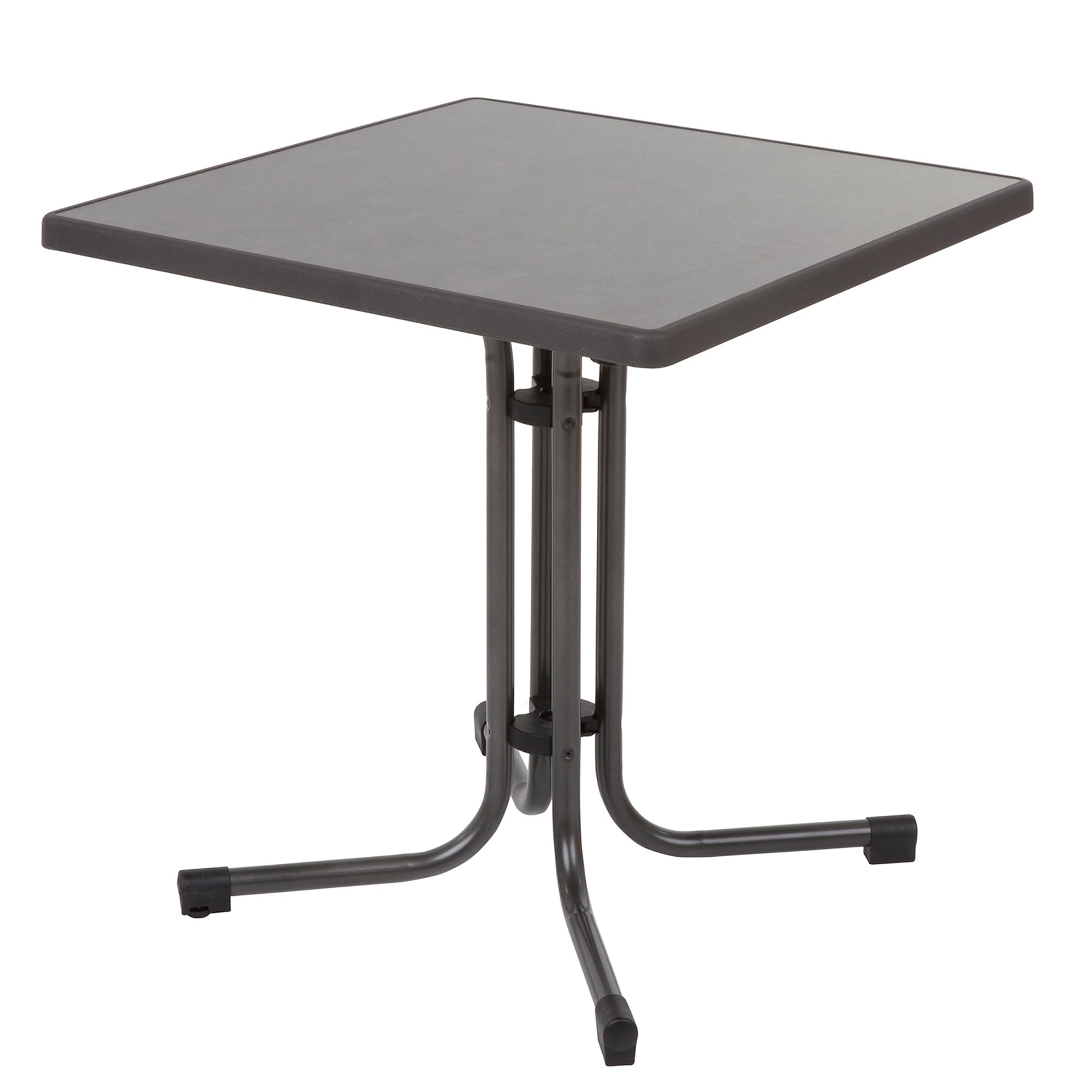 PATIO Kaffeetisch Outdoor 70 x 70 cm Dine & Relax Pizarra Sevelit Tischplatte pulverbeschichtetes Gestell grau klappbar