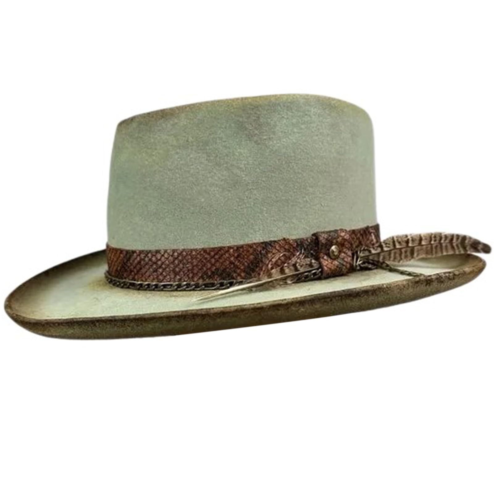 Vintage Homburg Hat Victorian Era Western Magician Hat Multipurpose Homburg Hat Dinner Outdoor Casual Wear
